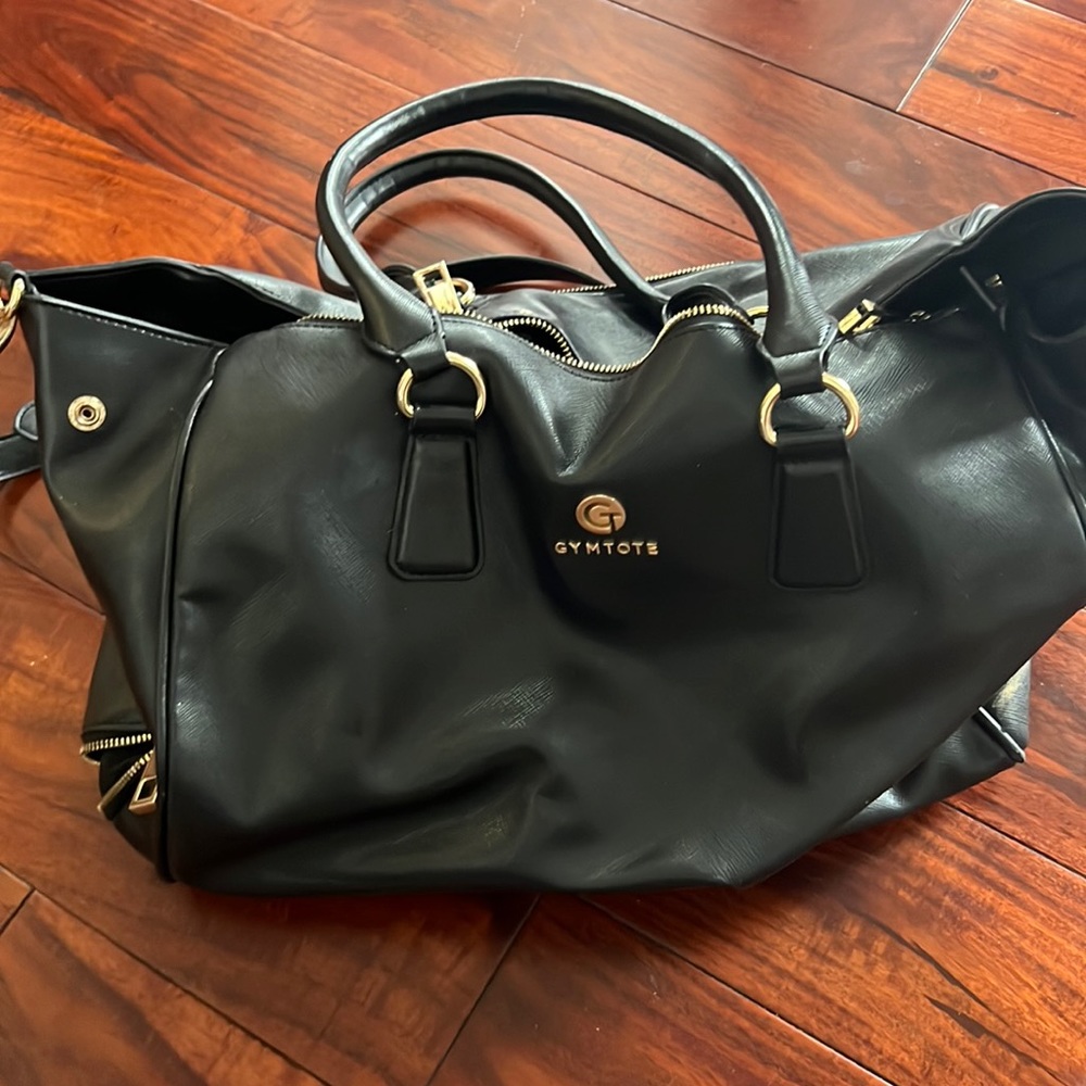 Gym Tote Leather Duffle Bag